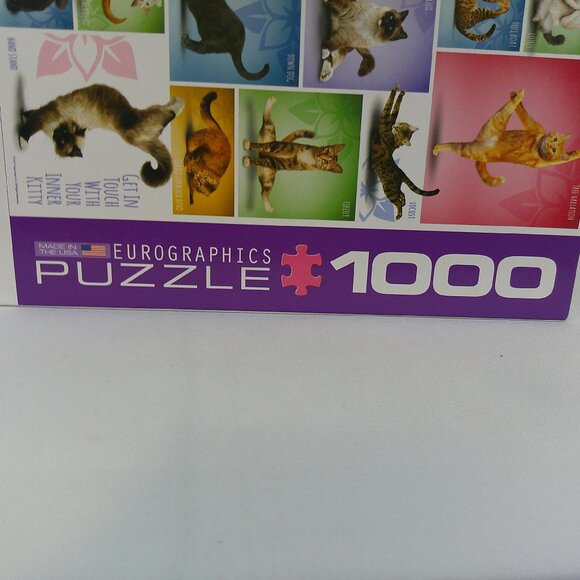 Eurographics Yoga Cats 1000 Piece Jigsaw Puzzle - Picture 4 of 10